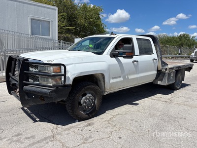 2019 Chevrolet 3500 4x4 Crew Cab Platte vrachtwagen