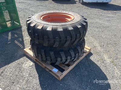 Quantity of (2) Power King L-2 15.5-25 Tires
