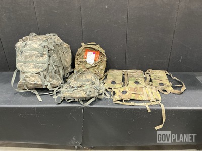 (65) Hydration System Carriers, (11) Large Field Packs & Assorted Items