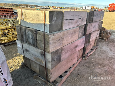 Quantity of (2) Pallets of 12 in x 12 in Yard Storage Dunnage