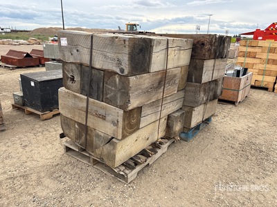 Quantity of (2) Pallets of 12 in x 12 in Yard Storage Dunnage