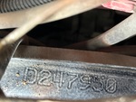 Frame Stamp Serial Number/VIN Photo