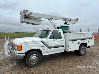 1989 Versalift TEL28G 28 ft on 1989 Ford F-350 4x2 Camión con Canastilla