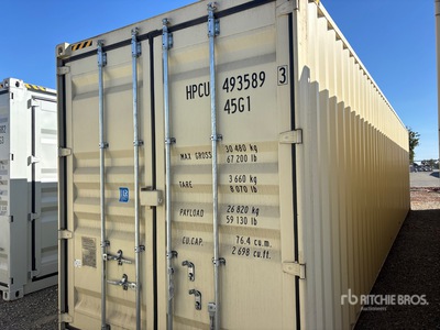 2025 40 ft High Cube 40 ft One-Way High Cube Storage Container (Unused)