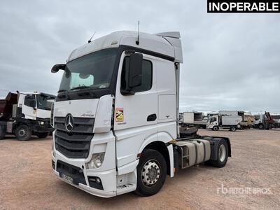 2014 Mercedes-Benz Actros 1842 4x2 Tracteur Routier Cabine Couchette S/A Sleeper Truck Tractor (Inoperable)