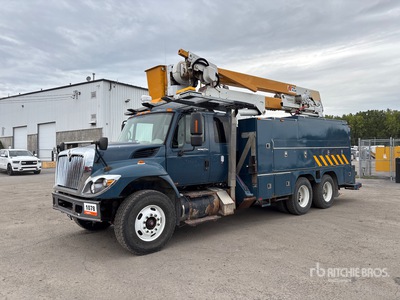 2007 Posi-Plus 400-46-R 46 ft on 2008 International 7400 SBA 6x4 Bucket Truck