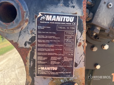 2011 Manitou 5 Ton 5000 kg Treuil Winch - Fits Manitou