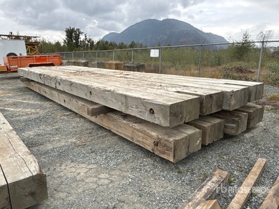 Quantity of (4) 4 ft x 12 in x 30 ft Timber Crane Pads