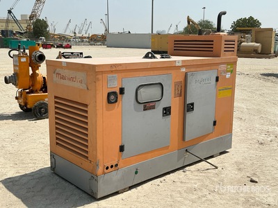 2017 Mahindra Powerol 40 kVA Skid-Mounted Generator Set (Inoperable)