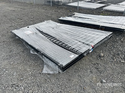 2026 SUNTOP S0720-1 20 ft x 7 ft 1 in Wrought Iron Bi-Parting ドライブウェイ ゲート (Unused)