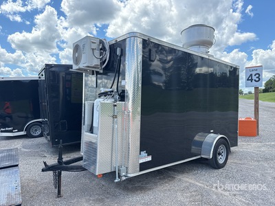 2025 J.C. 6X12SA 12 ft S/A Remolque de Comida