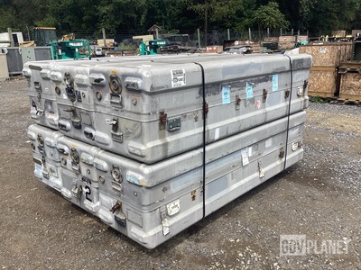 (6) Hughes Aircraft 205037 Storage Containers