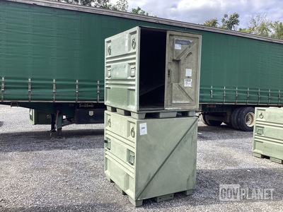 (2) Plastics Research Palcon Pallet Containers