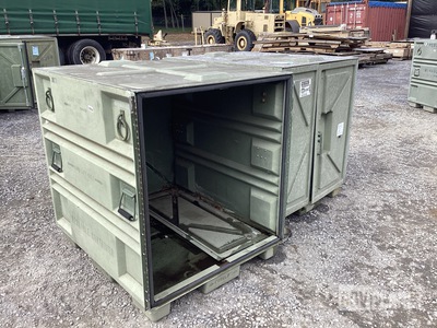 (2) Plastics Research 102440-101 Pallet Containers