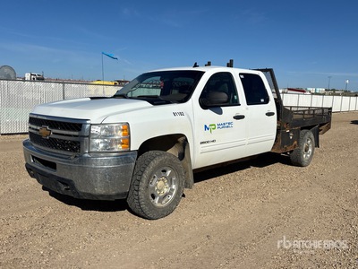 2013 Chevrolet Silverado 2500HD 4x4 Crew Cab Flatbed Truck (Inoperable)