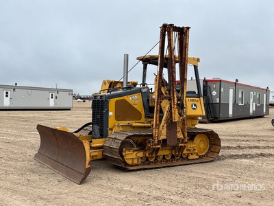 2007 John Deere 650J LGP Combination Pipelayer w/ 2007 Midwestern M520 Conversion