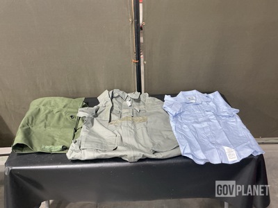 (68) Men's Shirts, (20) Pairs of Utility Coveralls & Assorted Items