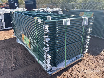 Quantity of (28) 9 ft 4 in Powder Coated Corral Livestock Panel (Unused)