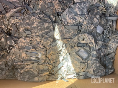 (384) Pouches, (266) Entrenching Carriers (82) Pairs of Elbow Pads & (32) Liners