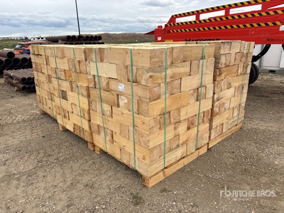 Quantity of (6) Pallets of 6 in x 24 ft Blocking