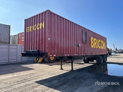 1974 Strick 40 ft x 8 ft Portable T/A Mobiel kantoor