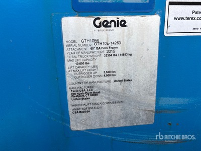 2019 Genie GTH-1056 Telehandler