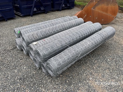 Quantity of (12) x 6 ft Deer Fence 12 Gauge Galvanized Clôture