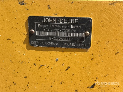 2018 John Deere 270 D Long Reach Pelle Hydraulique sur Chenilles