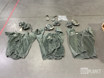 (12) Elbow/Knee Pads Sets, (536) Flash Bang Grenade Pouches & Assorted Items