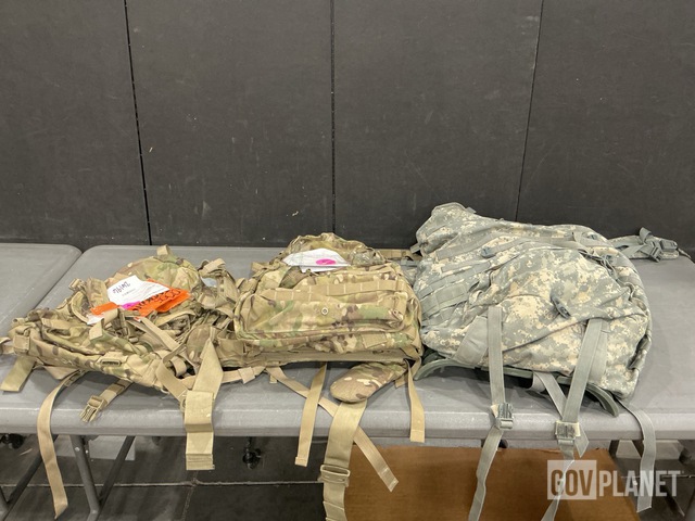(18) Assault Packs, (3) Large Field Packs & Assorted Items
