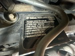 Engine with Emission Label