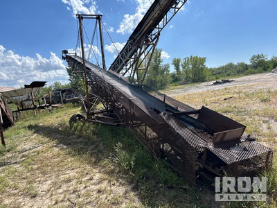 24 in x 60 ft Portable Radial Stacking Conveyor
