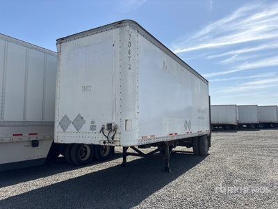 1985 Fruehauf 28 ft x 102 in S/A Remolque de furgoneta