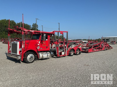 2017 Peterbilt 365 Car Carrier Truck w/Delavan 6000GS T/A Trailer