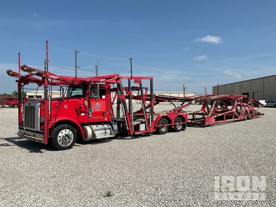 2017 Peterbilt 365 Car Carrier Truck w/Delavan 6000GS T/A Trailer