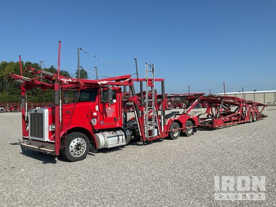 2017 Peterbilt 365 Car Carrier Truck w/Delavan 6000GS T/A Trailer