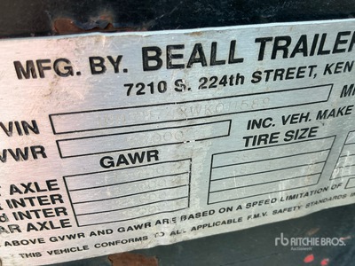 1998 Beall 17 ft T/A Pup Dump Trailer