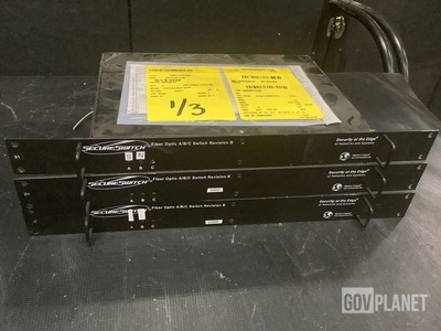 (3) SecureSwitch 51-01186 Fiber Optic A/B/C Switches