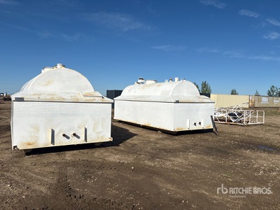 Quantity of (2) 15000 L Skid Mounted Steel Fuel Tank