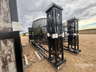 2026 Suihe NFG-20FGP-D02 20 ft Wrought Iron Bi-Parting Brama wjazdowa (Unused)