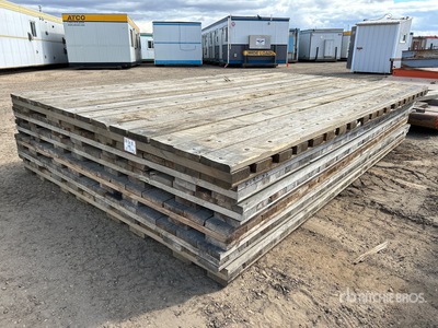 Quantity of (6) 8 ft x 12 ft Wood Access Mats
