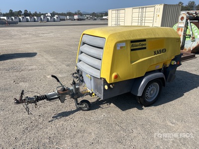 2017 Atlas Copco XAS68 123 cfm Mobile Air Compressor