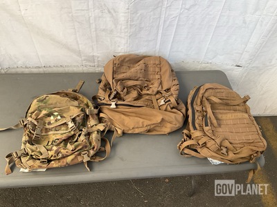 (59) Field Packs, (153) Hydration Carriers, (20) Main Packs & Assorted Items