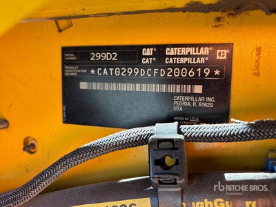 2016 Cat 299D2 Two-Speed High Flow Chargeuse sur rails compacte
