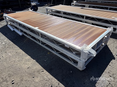 Quantity of (2) 2025 BYT BDF412 4 ft x 12 ft Aluminum Boat Dock Section Kit (Unused)