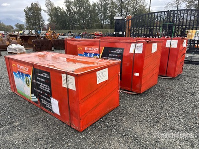 Double Truss PVC 610 GSM 80 ft x 40 ft Storage Building (Unused)