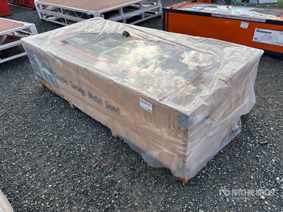 TMG Industrial TMG-MS2119 21 ft x 19 ft Double Garage Metal Storage Building (Unused)