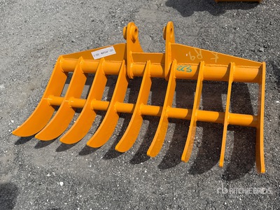 2026 GIYI 44 in Excavator Rake - Fits Cat 305 (Unused)