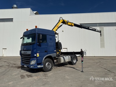 2017 Hyva Crane HC173 3090 kg on 2017 DAF XF 510 4x2 Tracteur Routier Avec Grue Ciągnik siodłowy z żurawiem
