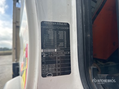 2011 Fassi F155A.2.23 E-Dynamic 4800 kg Knuckle Boom on 2012 MAN TGS 33.360 Camion Benne Grue 6x4 Dump Truck with Crane